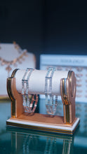 Premium Ladies Bracelet with Diamonds Golden-Silver