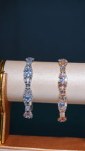 Premium Ladies Bracelet with Diamonds Golden-Silver