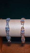 Premium Ladies Bracelet with Diamonds Golden-Silver