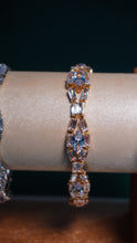 Premium Ladies Bracelet with Diamonds Golden-Silver