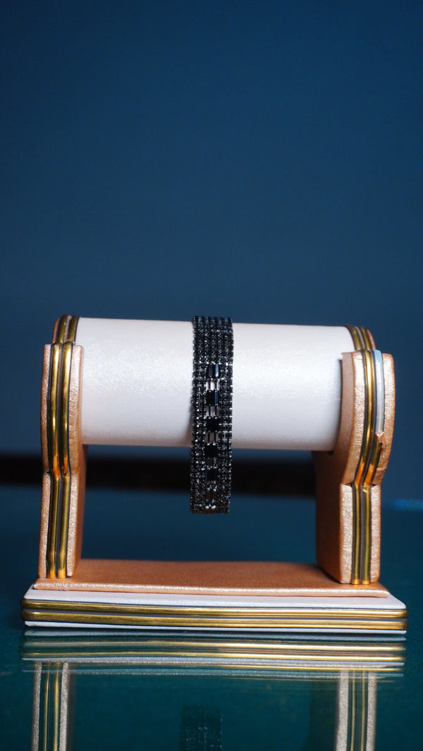 Black Diamond or Black Gemstone Bracelet