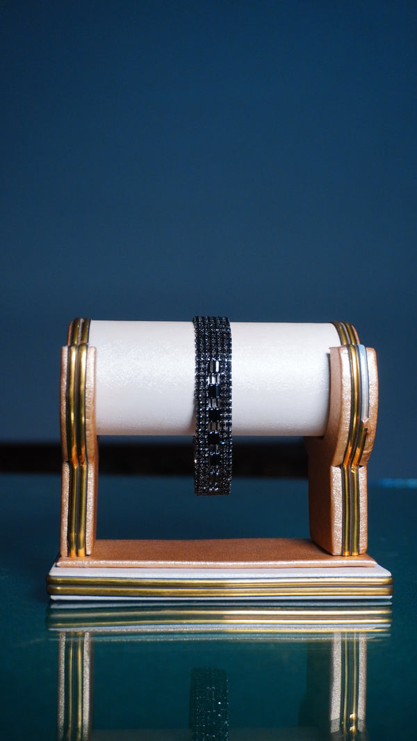 Black Diamond or Black Gemstone Bracelet