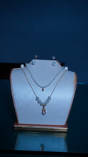 Two-strand pearl necklace