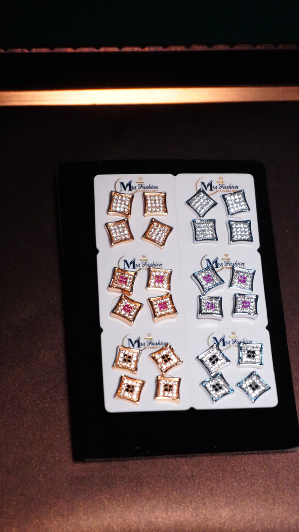 1 Pair Elegant beautiful Tops Earrings square Shape Fashionable design For girls/Woman jewellery
