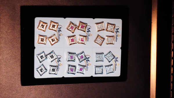 1 Pair Elegant beautiful Tops Earrings square Shape Fashionable design For girls/Woman jewellery