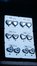 1 pair Simple Tiny Love Heart Stud Earrings Set for Women Girls Cute Ear Cartilage