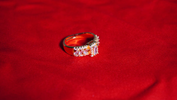 Vera Wang Love Collection Princess Cut Moissanite & Sapphire Anniversary Gift Ring